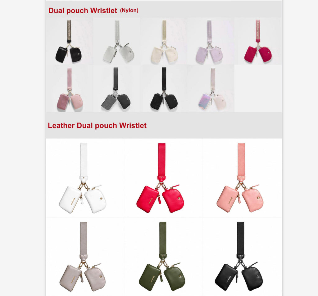 Dual Pouch Wristlet
